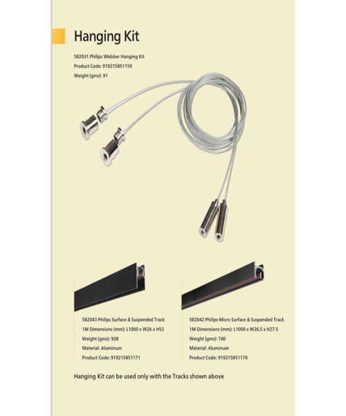 582031 PHILIPS Webber Hanging Kit