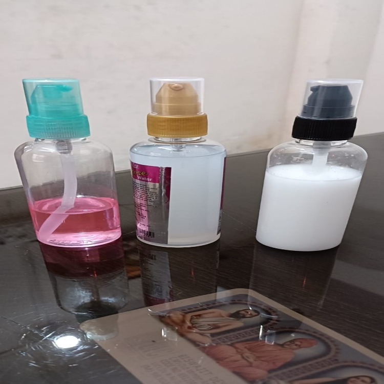 Cream pumps with 100 ml Pet Bottle