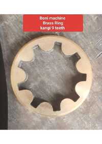 Boni Machine Brass Ring-kangi 9 Teeth - Color: Brown