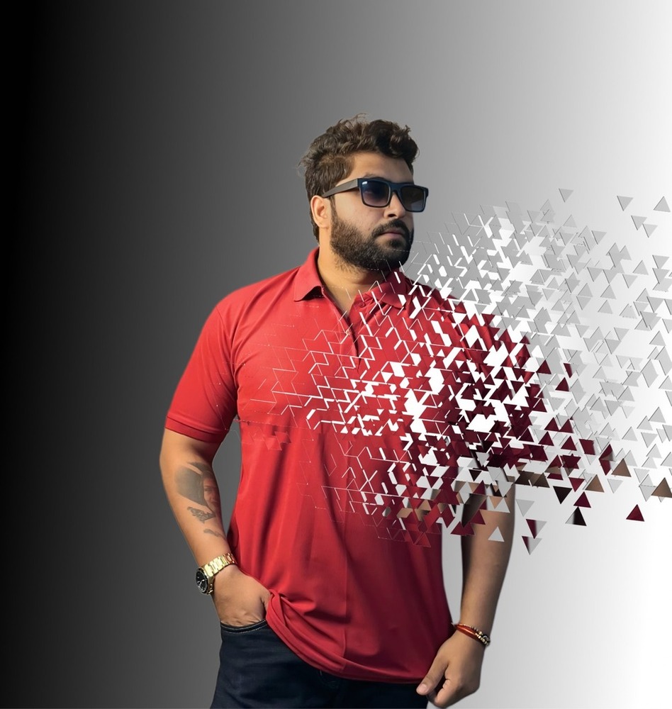 Mens Honey Comb Matty Polo T-Shirt