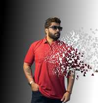 Mens Honey Comb Matty Polo T-shirt - Color: As Per Requirement