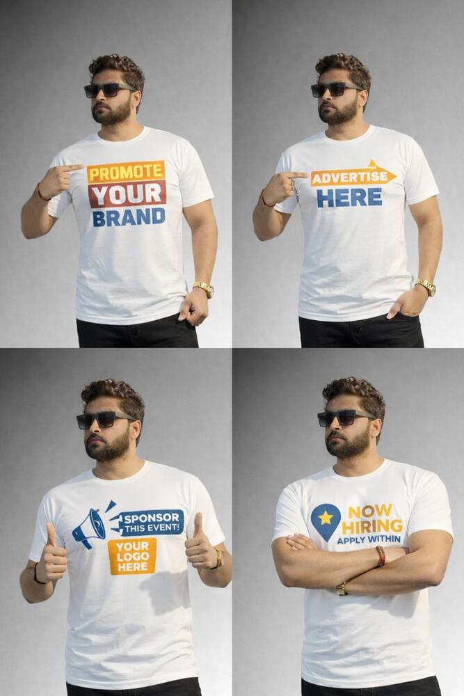 Mens Promotional Round Neck T-shirt - Color: As Per Requirement