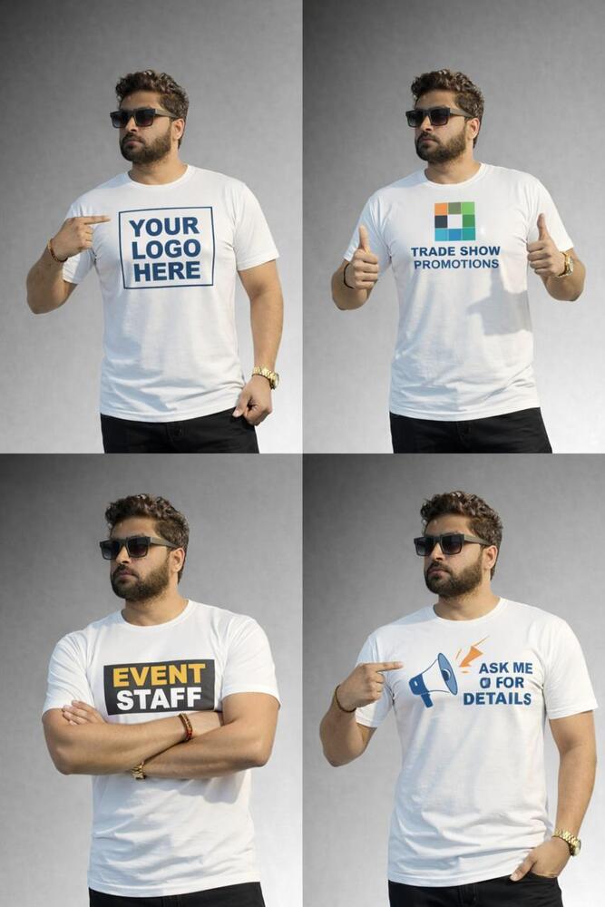 Mens Promotional Round Neck T-shirt - Color: As Per Requirement