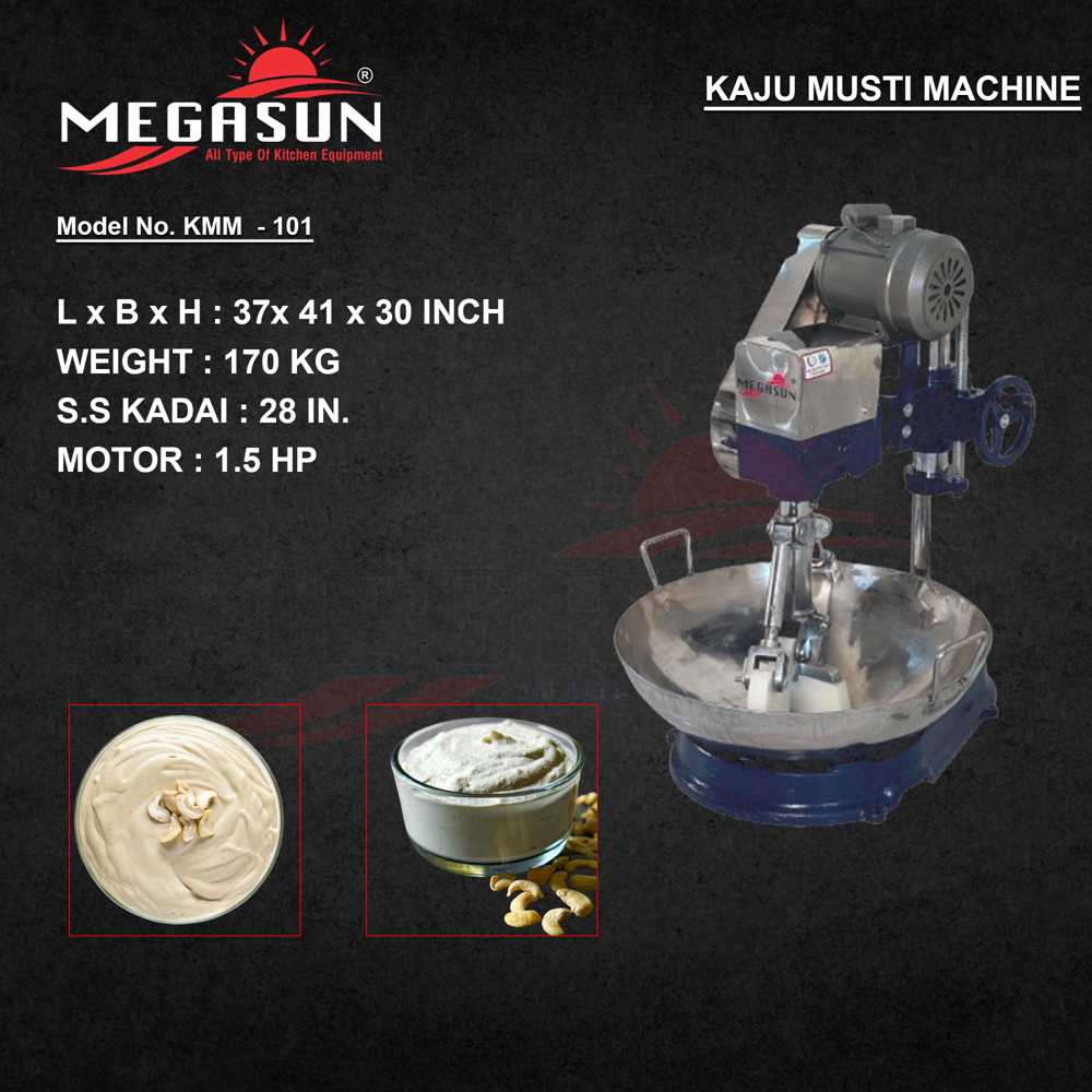 1000 Kg Kaju Masti Making Machine