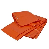Orange Hdpe Waterproof Tarpaulin - Size: 6ft X 6ft