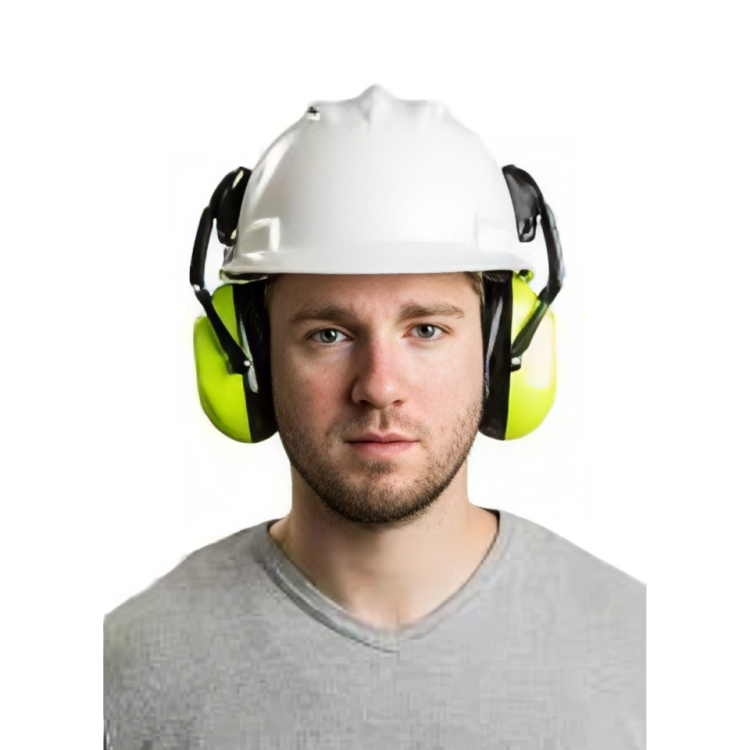 Safety Ear Muff - Plastic, Unisex Fit, Black Color | Soft Foam Cushioned Design, Reusable For Personal Care, Versatile Application