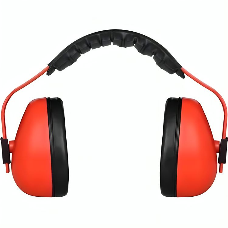 Safety Ear Muff - Plastic, Unisex Fit, Black Color | Soft Foam Cushioned Design, Reusable For Personal Care, Versatile Application