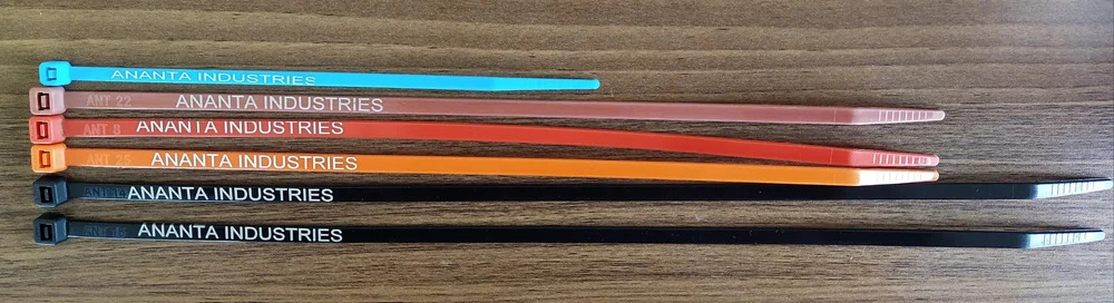 Laser Printed Cable Tie - Application: For Bundling Wires
