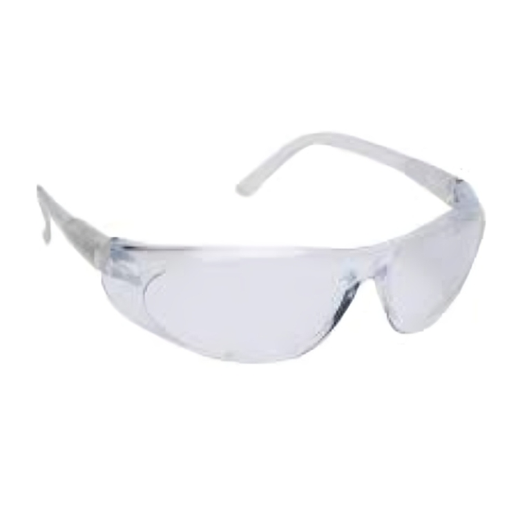 Eye Protective Glasses - Pp Material, Unisex Size, White Color | Scratch Resistant, Uv Protection, Waterproof, Durable Design
