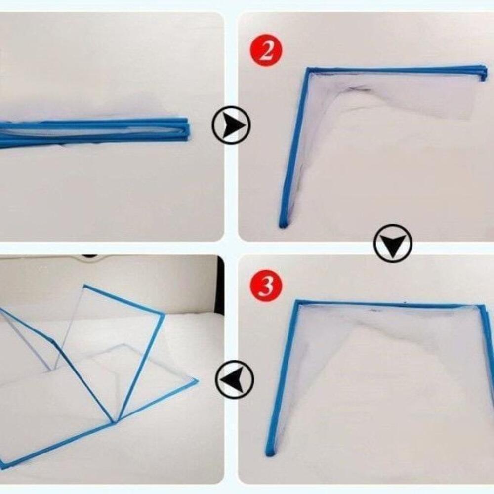 Single Bed Mosquito Net - Color: Blue