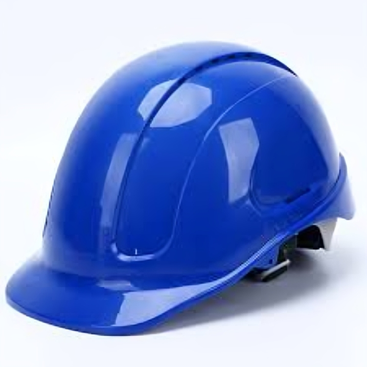 Construction Safety Helmet - Pp Material , Yellow Color, Adjustable Chin Strap, Heat Resistant, Designed For Impact Protection And Comfort