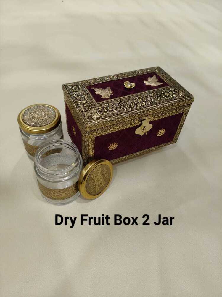 Wooden Dry fruit box with jar