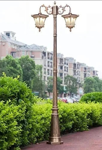 Aluminium Indian Decorative Garden Pole Light - Height: 10 Fett