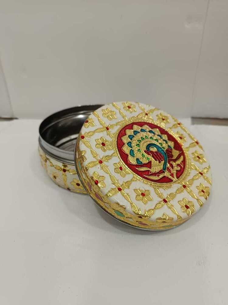 Meenakari steel boxes