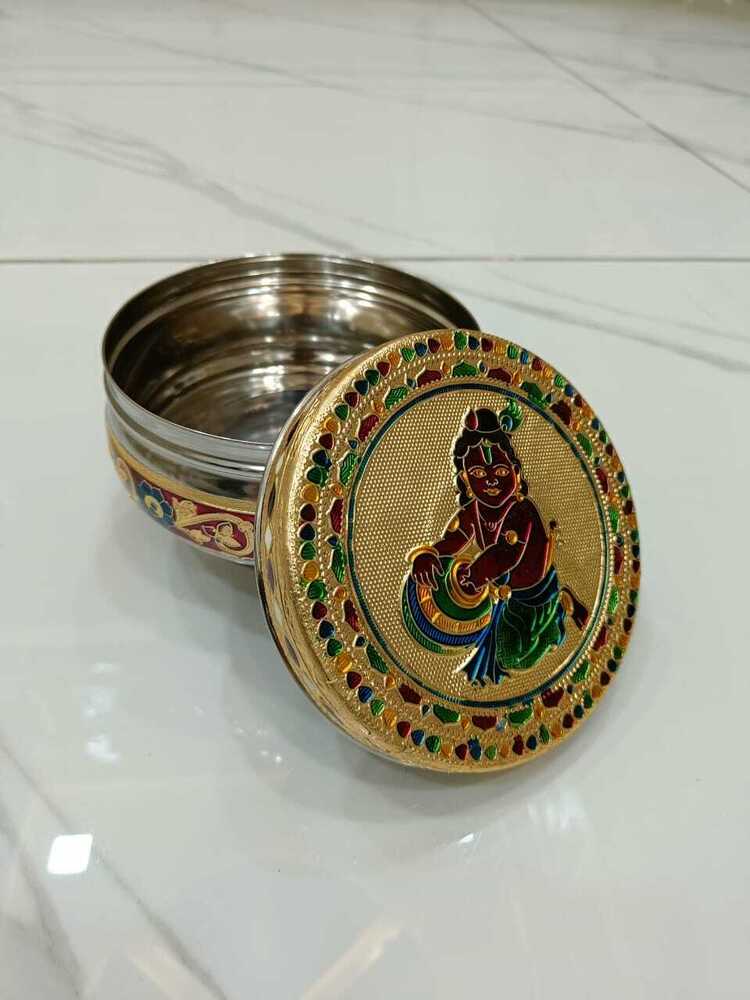 Meenakari steel boxes