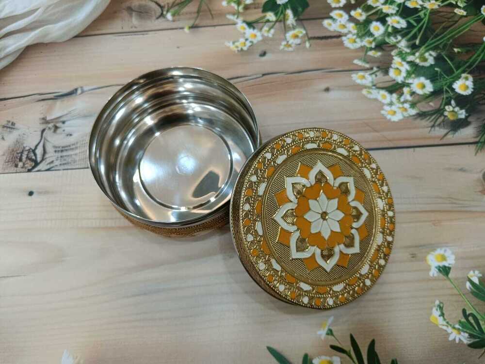 Meenakari steel boxes