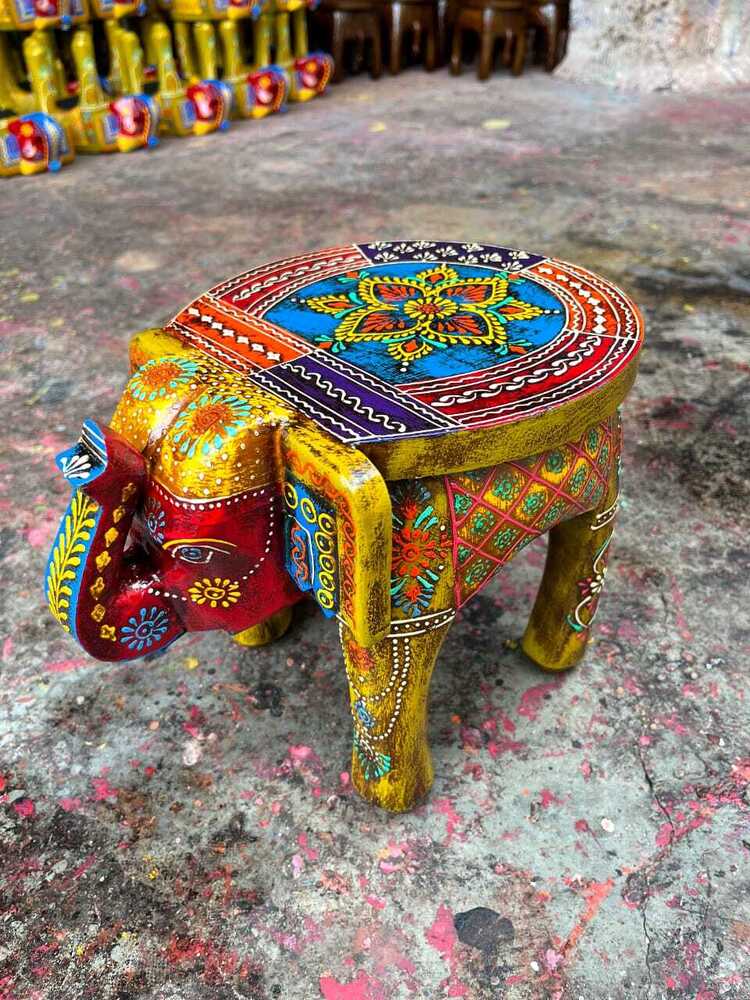 Wooden Elephant stools