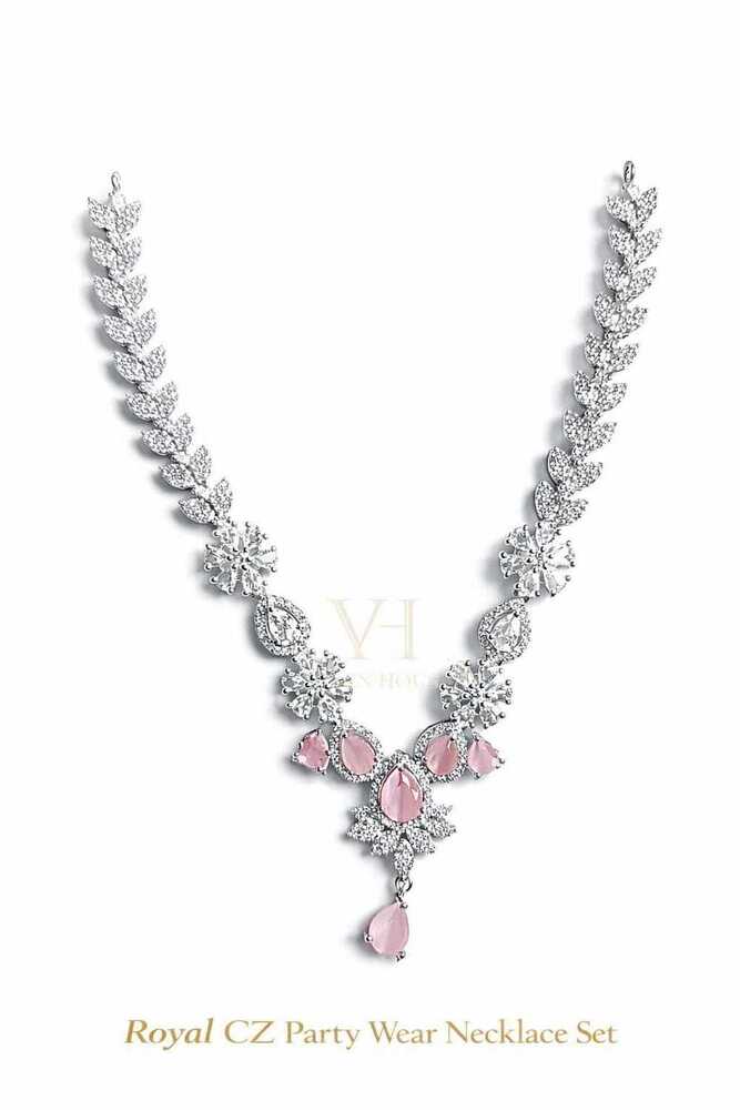 Royal CZ Party Wear Necklace Set