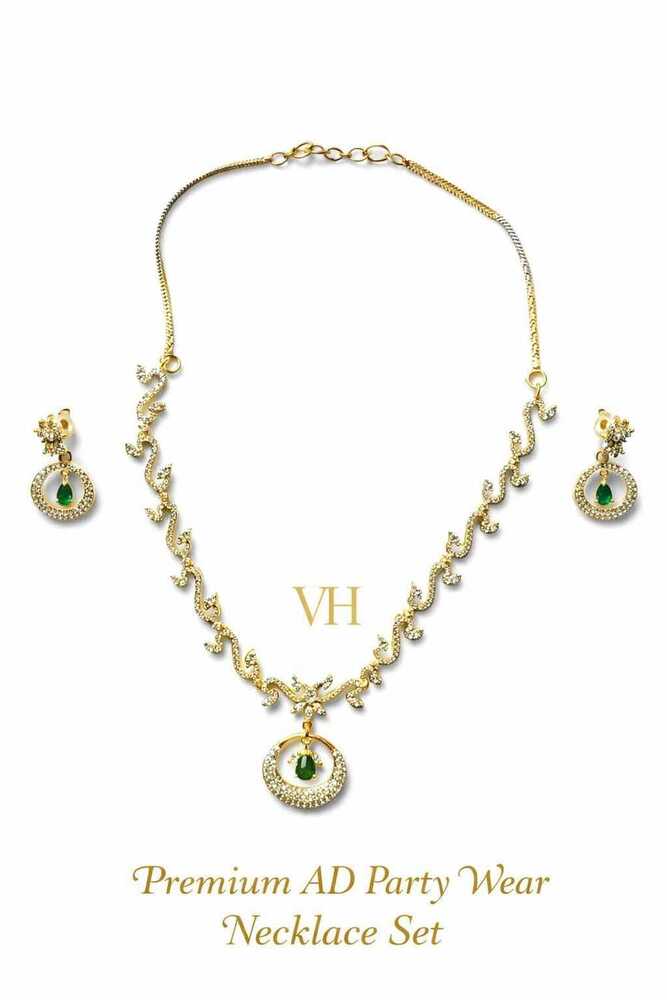 Premium AD Party Wear Necklace Set