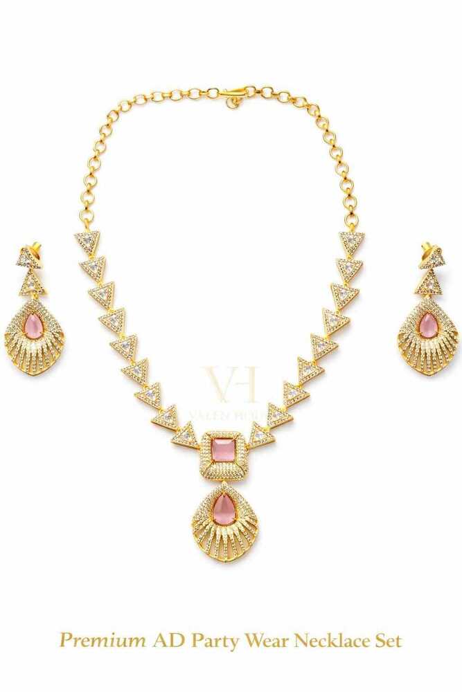 Premium AD Party Wear Necklace Set