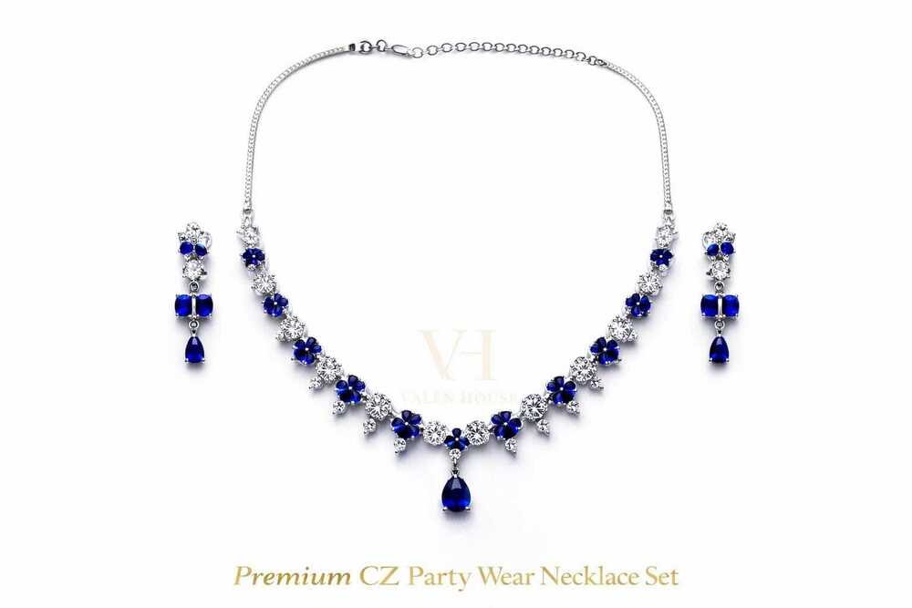 Premium CZ Party Wear Necklace Set