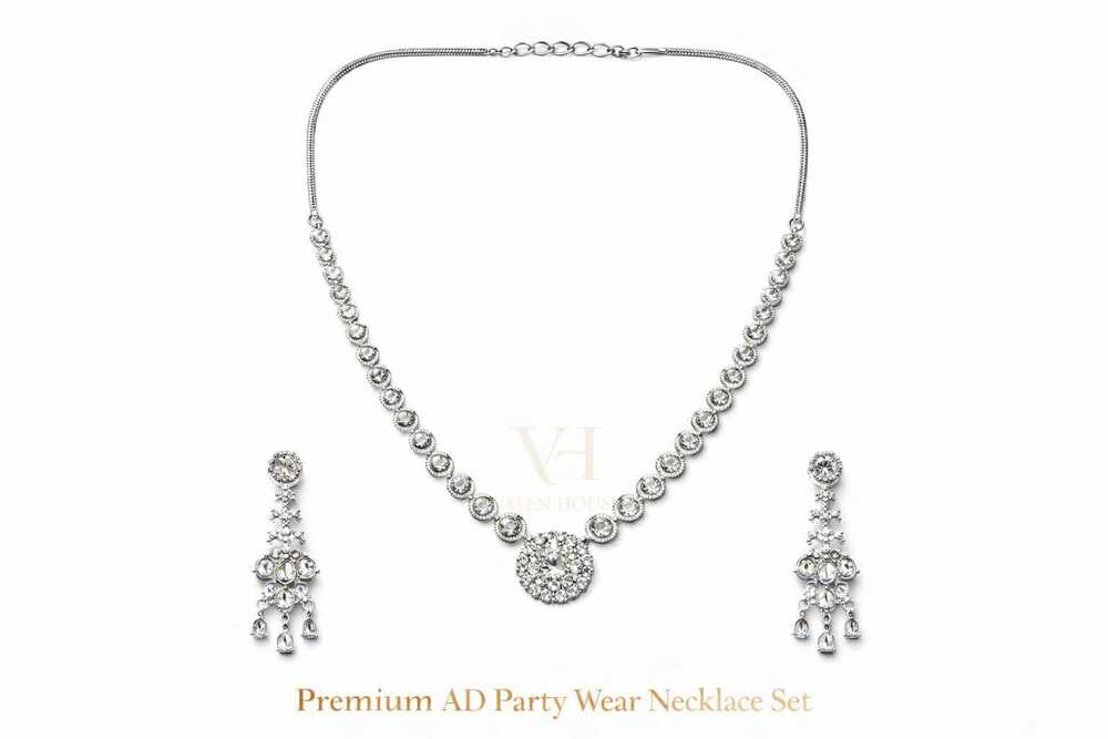 Premium AD Party Wear Necklace Set
