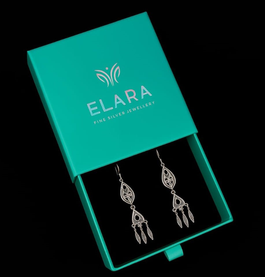 Earring Packaging Box - Color: Blue