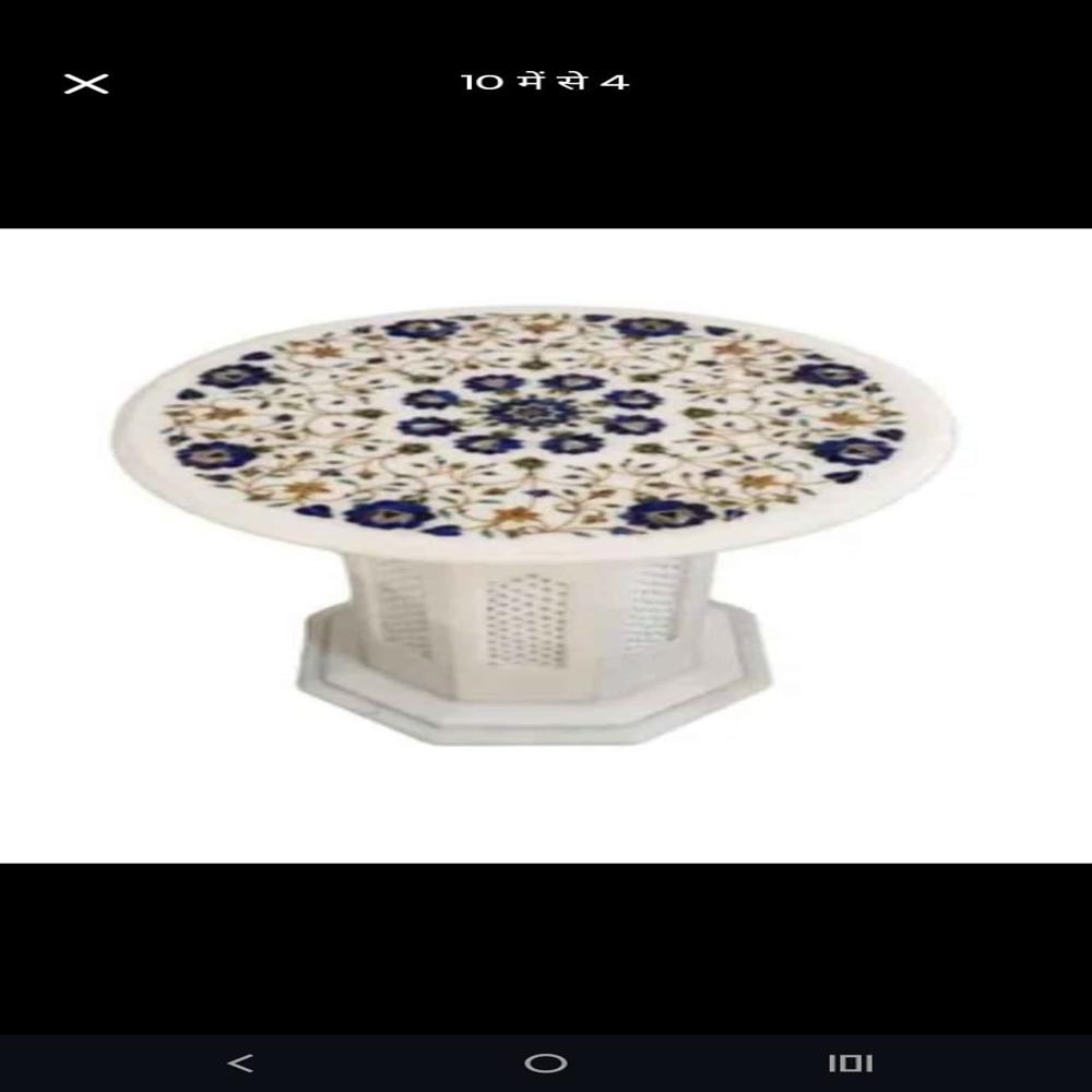Printed marble dining table