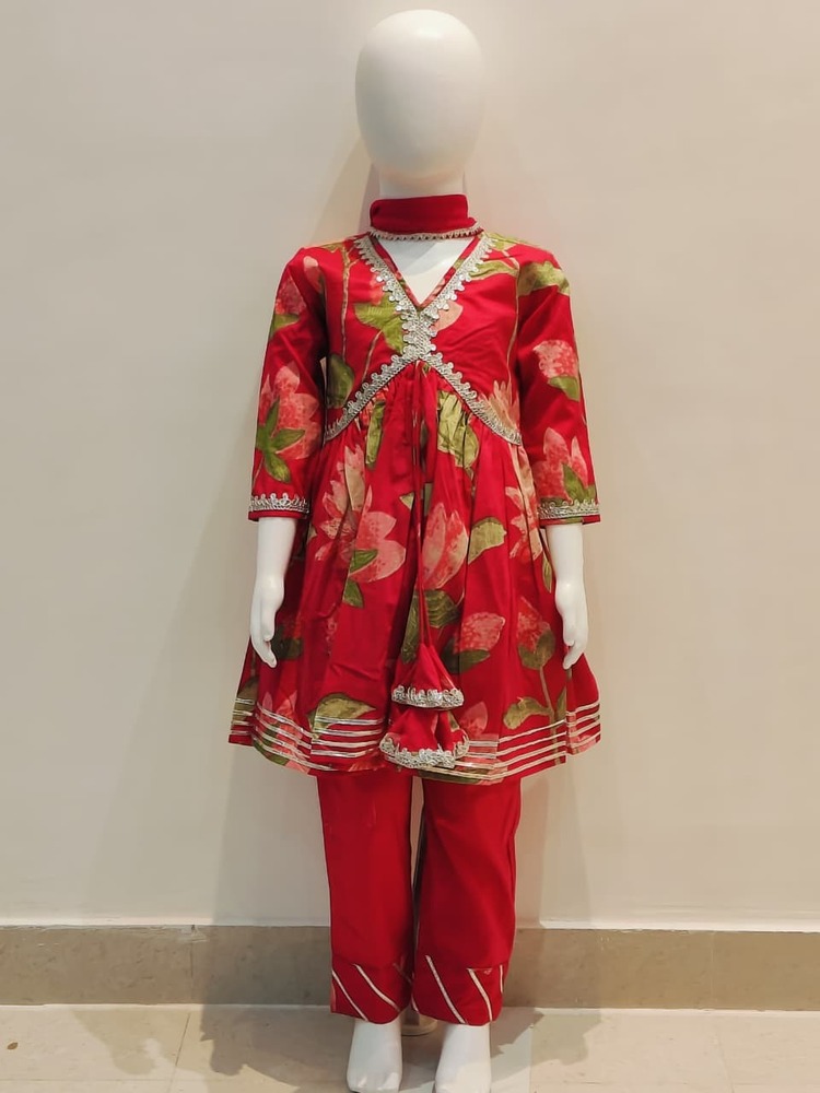 Girls Alia Top With Solid Pant