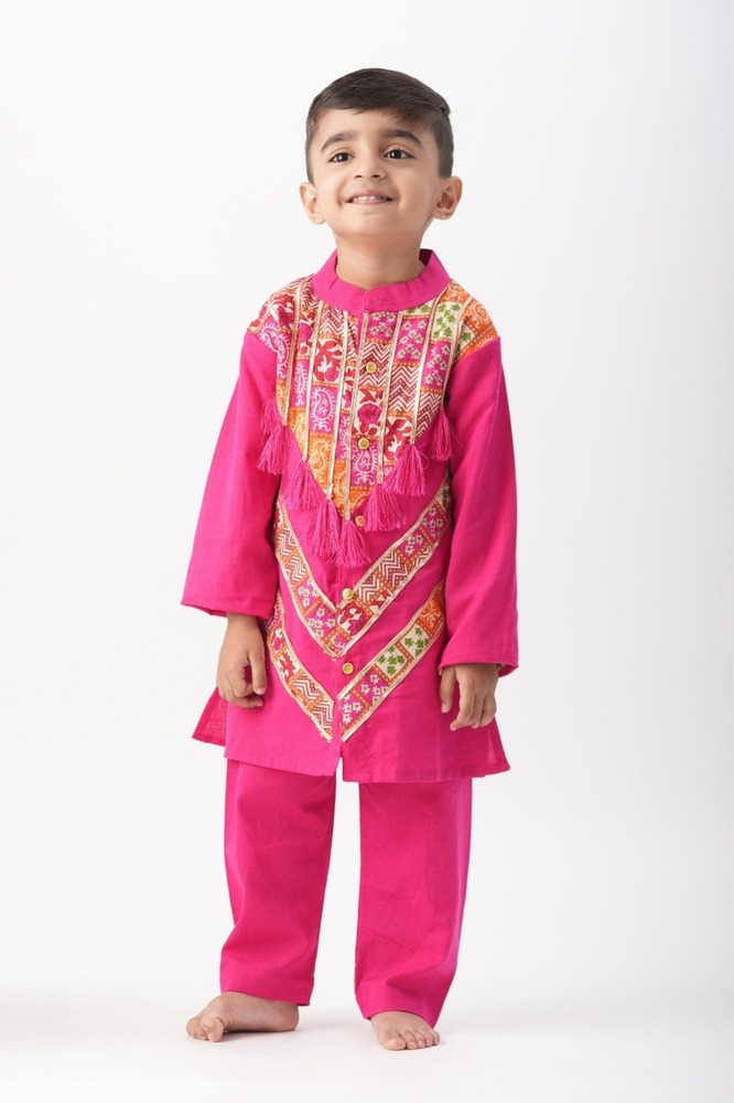 Boys Banjara Color block Kurta