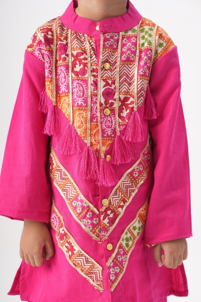 Boys Banjara Color block Kurta
