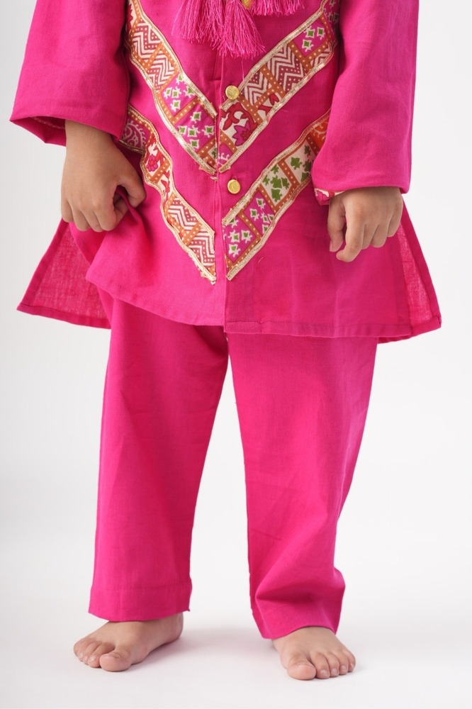 Boys Banjara Color block Kurta