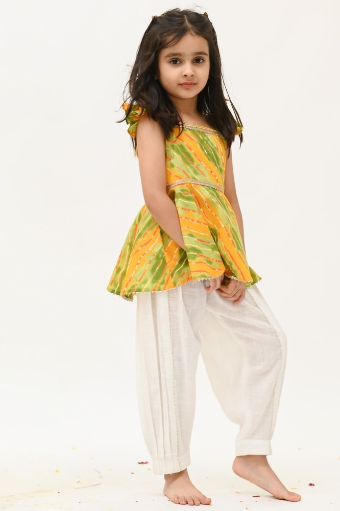 Girls Saavan Pure Cotton Ethnic Clothing Set