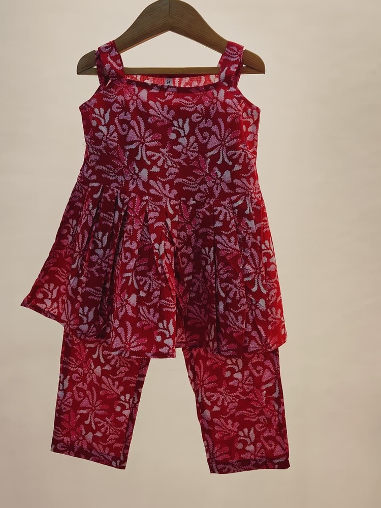 Girls Sleevesless Top with Pant