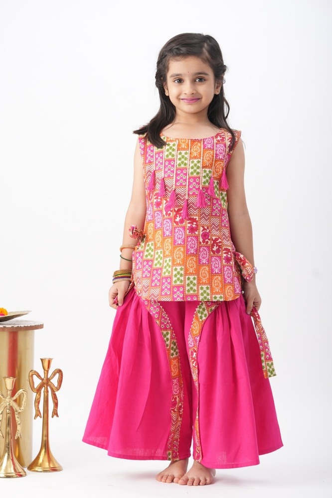 Girls Banjara Color Block Top