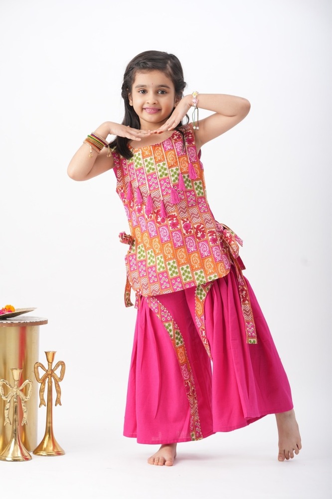 Girls Banjara Color Block Top