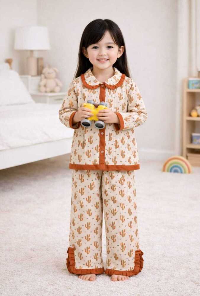 Girl Muslin Night Suit