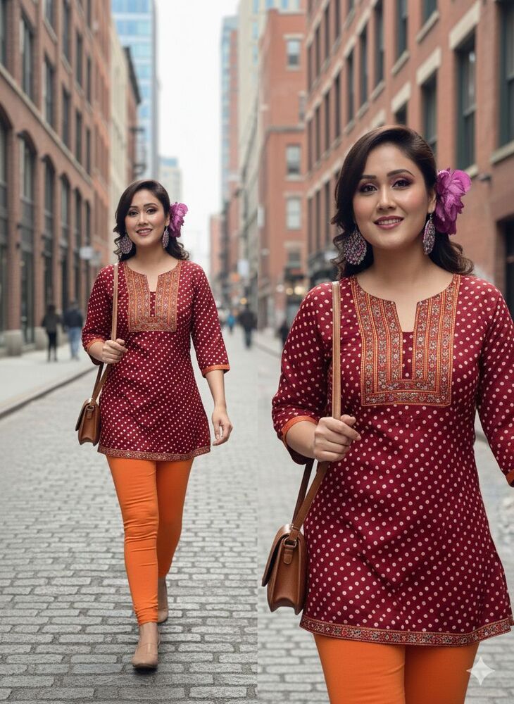 Reyon Print Fabric Top