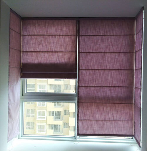 Plain Window Fabric Blinds