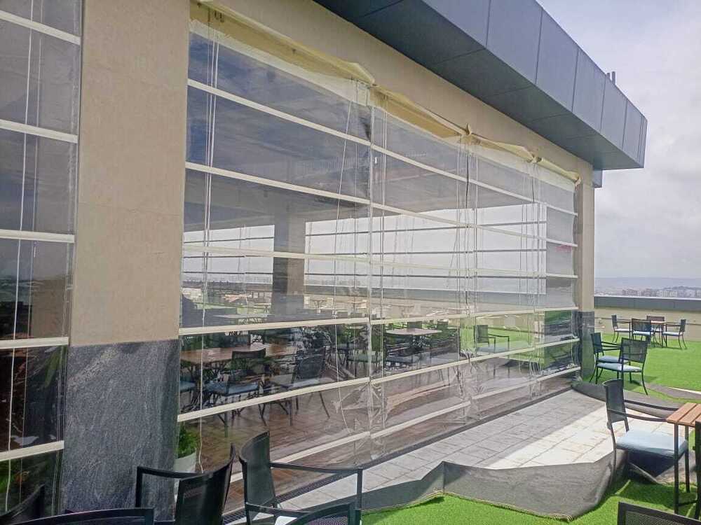 Transparent Monsoon Blinds