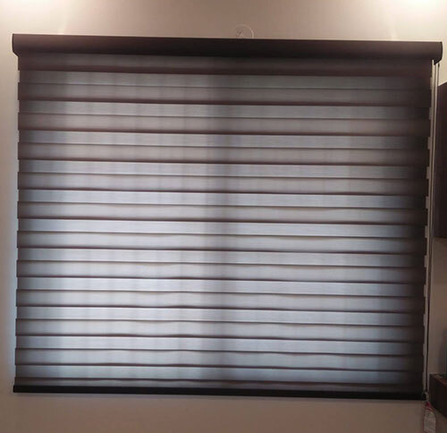 Zebra Window Blinds - Color: Brown