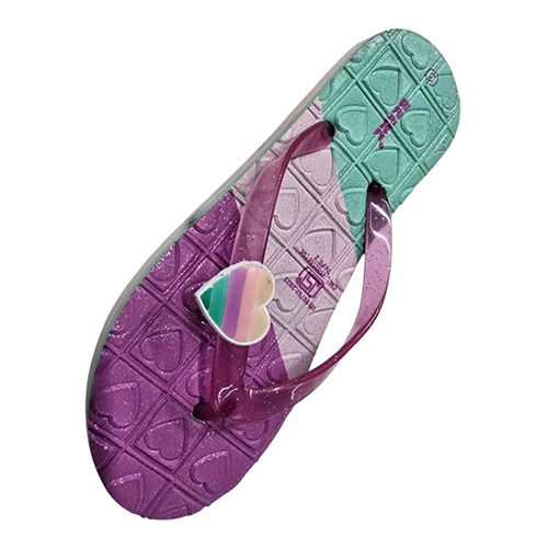 Rainbow Heart Kids Slipper