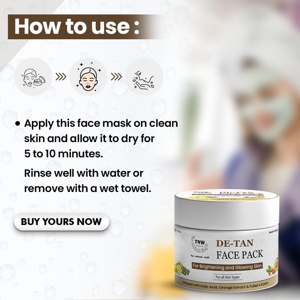 D-Tan Face Pack for Glowing & Radiant Skin | Effective Tan Removal Face Pack
