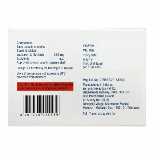 Sunixar 12.5 mg Capsule