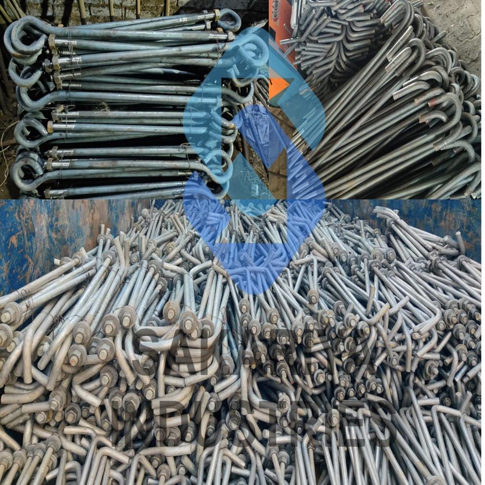 MS Foundation Bolt Available in  For Industrial Construction