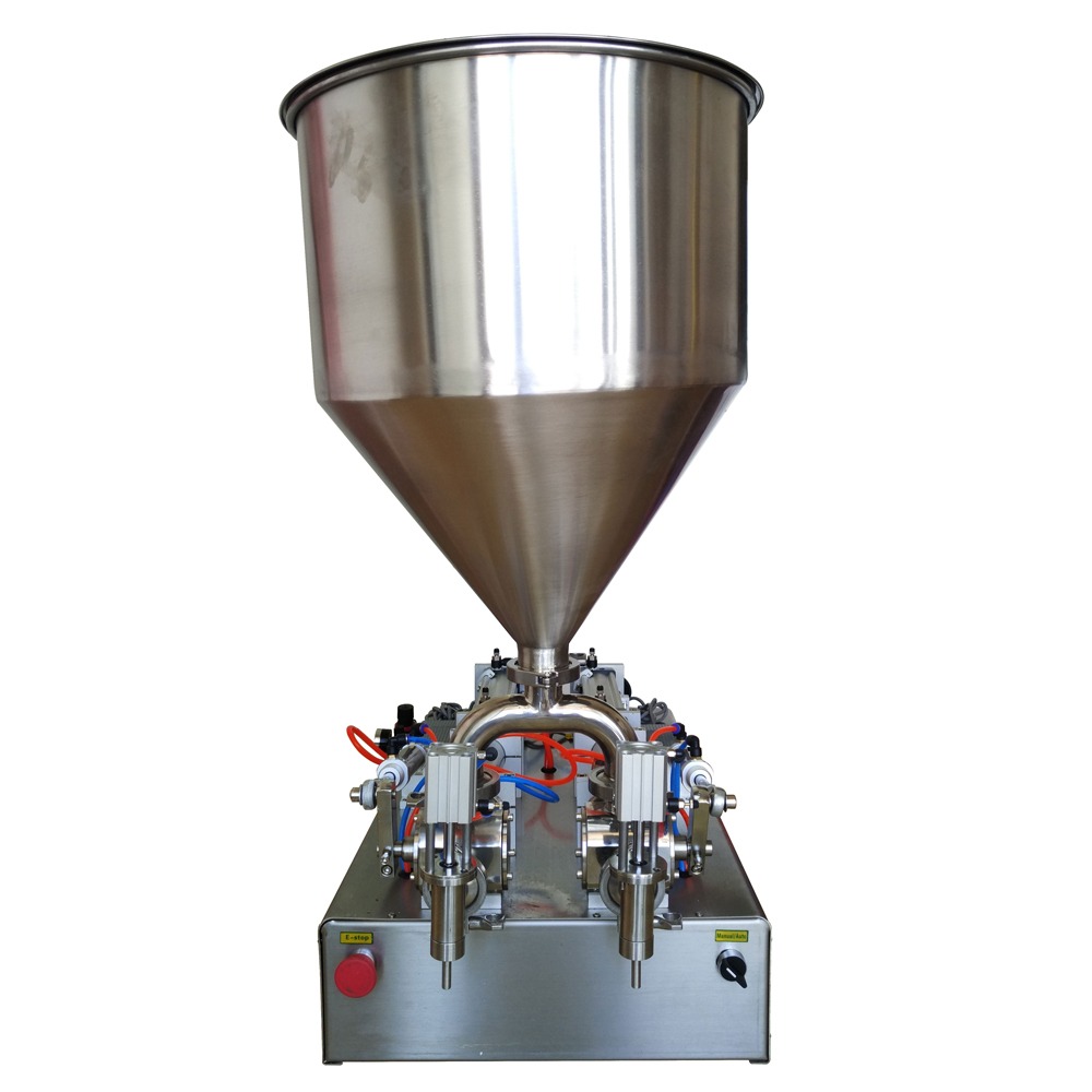 Double head pneumatic paste filling machine