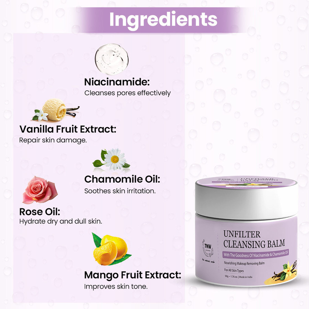 TNW - The Natural Wash Unfilter Cleansing Balm | Makeup Remover & Deep Cleanse