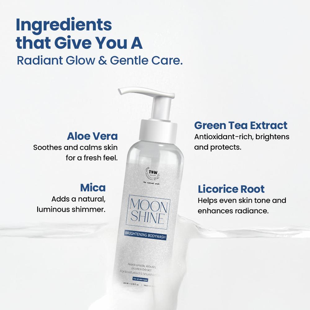 MOON SHINE BRIGHTENING BODY WASH 200ML