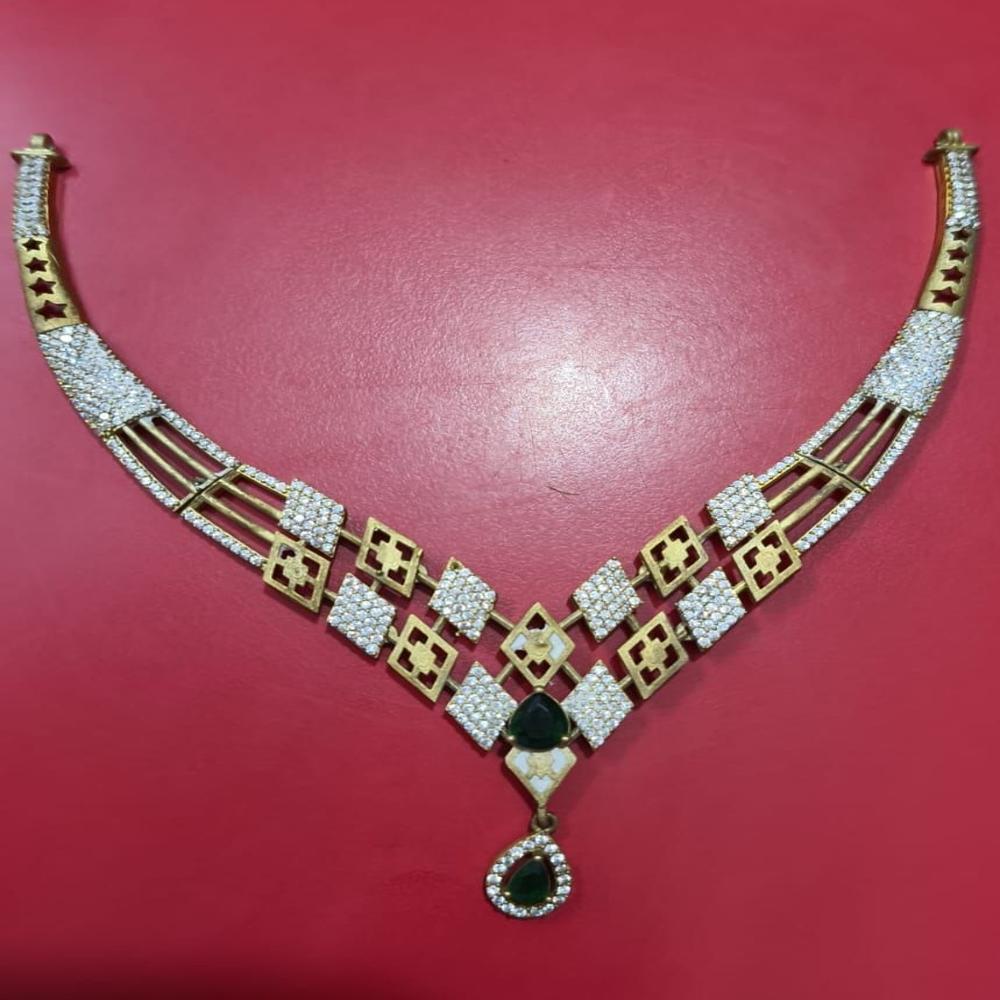 Emerald Royale Diamond Lattice Necklace