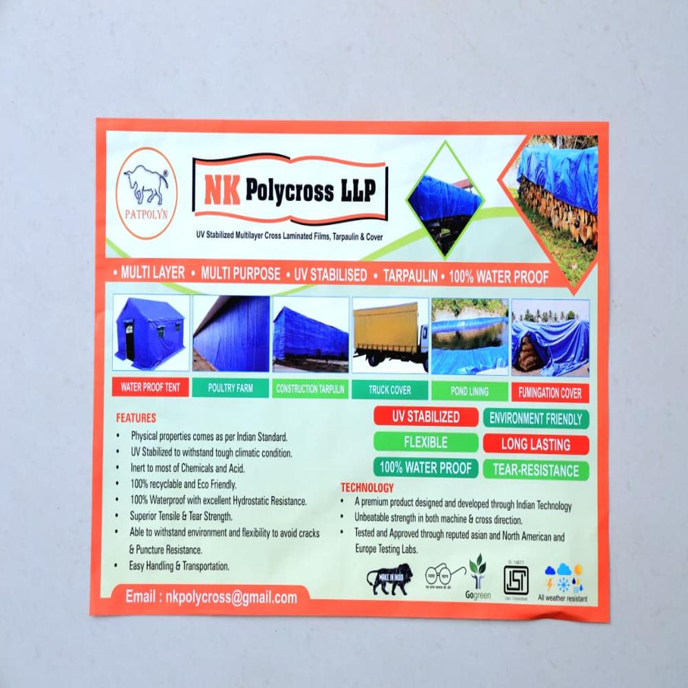 Cross Poly Tarpaulin - Application: Truck And Cargo Covering  Construction Site Protection  Agricultural Crop & Grain Covering  Machinery And Equipment Covers  Warehouse Storage Protection  Temporary Shelters And Tents  Industrial Material Covering